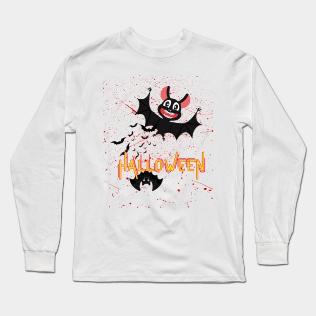 Halloween vampire Long Sleeve T-Shirt by Studio468